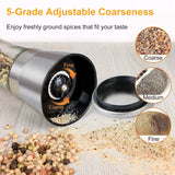 Stainless Steel Salt Pepper Grinder with Adjustable Coarseness