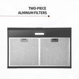 Stainless Steel Under Cabinet Range Hood Vent Cooking 230 CFM Kitchen 3 Speed cooker hood