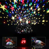 Star Moon LED Projector Lamp Kids Night Light