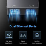 Starlink Gen 2 Dual-Port Ethernet Adapter | 2-in-1 RJ45 Splitter