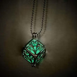 Steampunk Pretty Magic Round Fairy Locket Glow In The Dark Pendant Necklace