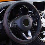 Steering Wheel Cover 14.5"- 15" Diameter Universal Fiber Leather