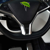Steering Wheel Interior Sticker for Tesla Model S Model X 2016-2019