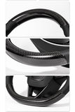 Steering Wheel Trim Covers for Model Y Juniper / Model 3 Highland | Real Dry Carbon Fiber