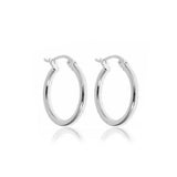 Sterling Silver 14MM Huggie Hoop Earring