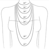 Sterling Silver 2.2mm Italian Bismark Chain Necklace