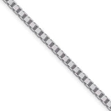 Sterling Silver .8MM Unisex Box Chain Necklace
