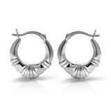 Sterling Silver Classic Shrimp Earrings by Paolo Fortelini