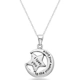 Sterling Silver Inspirational Pendant Necklace