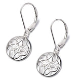 Sterling Silver Lever-Back Celtic Earrings