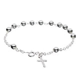 Sterling Silver Rosary Bracelet