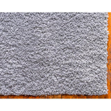 Unique Loom Davos Shag Sterling 4 ft. x 4 ft. Round Area Rug
