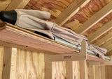 Stud Mounted Shed Storage Organizer