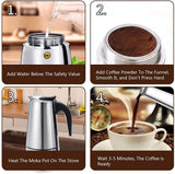 Stovetop Espresso & Moka Pot Italian Coffee Maker
