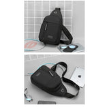 Strap Bag Crossbody Backpack with USB Hole Strap Backpack Trave Hiking Backpack Multipurpose Crossbody Chest Bags