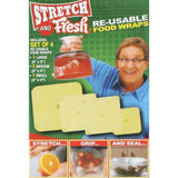 4-Pack: Stretch and Fresh Re-usable Food Wraps