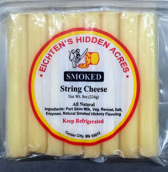 Smoked String Cheese, Smoked 8 oz Package