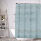 Striped Shower Curtain 70" x 72" with 12-Piece Hook Set
