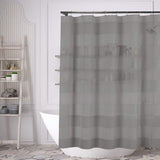 Striped Shower Curtain 70" x 72" with 12-Piece Hook Set