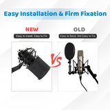 Studio Microphone Pop 3 Filter Layers Windscreen Shield Cover Mesh
