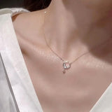 Stunning Moon and Star Birthstone Pendant Necklace