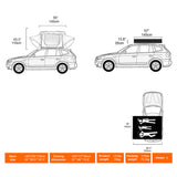 Naturnest Andromeda Green Soft-Shell Rooftop Tent With Large Panoramic Skylight & YKK Doors (SAK50612)