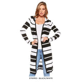 Stylish Long Hooded Cardigan - Assorted Colors