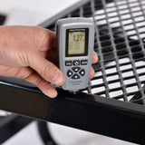 Large 46" Stylish Square Steel Picnic Table W/ Thermoplastic Coating & Umbrella Hole (SAK90547)