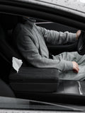 Suede Armrest Cover with Raised Pad & Tissue Box for Model Y Juniper & Model 3 Highland