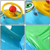 Summer Steering Wheel Sunshade Swim Ring Car Inflatable Baby Float Seat Boat