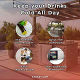 Summerset 24-Inch Outdoor Rated Refrigerator With Anti Vibration System [RFR-24S-A] (SAK63715)
