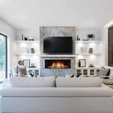 Summit 72-Inch Linear Fireplace With Bedrock [SML-72BR] (SAK92081)