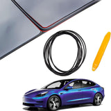 Sunroof Rubber Seal Wind Noise Reduction Kit for Model 3 | Easy Snap-In
