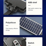 Super Bright 360 LED 3 Speed Double Row Solar Light