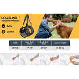 Support Harness Set Adjustable Chest Sling Strap for Elderly Disable Dog