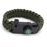 Survival Bracelet with Fishing Kit, Compass, whistle, Para-Chord