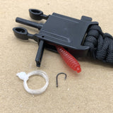 Survival Bracelet with Fishing Kit, Compass, whistle, Para-Chord