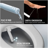 [SW4734AT40#01] TOTO S7A Washlet Elongated Bidet Toilet Seat With EWater And Classic Contemporary Lid (SAK29827)