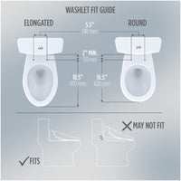 [SW4734AT40#01] TOTO S7A Washlet Elongated Bidet Toilet Seat With EWater And Classic Contemporary Lid (SAK29827)