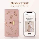Sweet Cute Women's Long Leaf Bifold Wallet