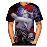 T-Shirt Men's 3D Cool Graphic Short Sleeve Tees Top Summer Pullover