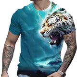 T-Shirt Men's 3D Cool Graphic Short Sleeve Tees Top Summer Pullover
