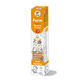 Lino Farm Adhesive Coloring Roll: 33.8" Reusable Kids' Art, Improves Fine Motor Skills, Mess-Free Wall & Table Fun.