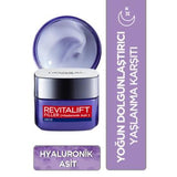 Loreal Paris Revitalift Filler Anti-Aging Night Cream with Hyaluronic Acid - Moisturizing, Wrinkle-Fighting 1.69 fl oz