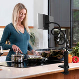 Tablet Gooseneck Stand Bracket with 360¬∞ Rotatable Clip