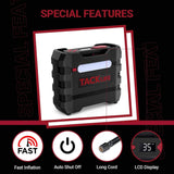 TACKLIFE Car Tire Inflator 12V DC Portable Air Compressor with 3 LED Lights