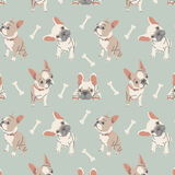 Mint Frenchie Puppy Tank Romper