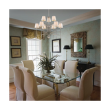 World Imports Millau 5-light Chrome Chandelier With Fabric Shade