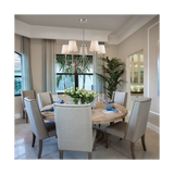 World Imports Millau 5-light Chrome Chandelier With Fabric Shade