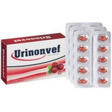 Urinonvef Cranberry Supplement: Support Urinary Tract Health with 30 Easy-to-Swallow Capsules - Antioxidant Benefits